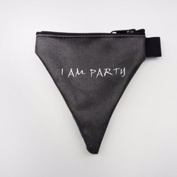 ｜I AM PARTY｜ 手工油畫布 三角零錢包 - 大象先生 【買就送 品牌胸章or悠遊卡貼 x1】 第2張的照片