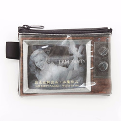 ｜I AM PARTY｜ 手工油畫布 皮革零錢包 - 性感夢露 【買就送 品牌胸章or悠遊卡貼 x1】 第1張的照片