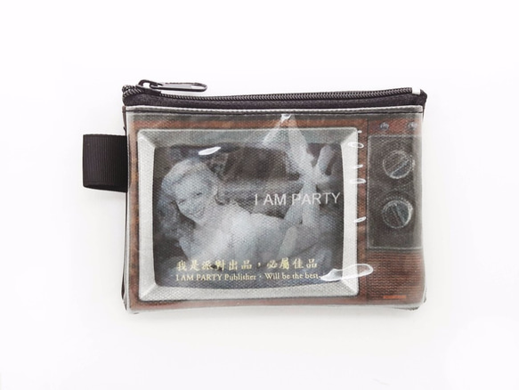 ｜I AM PARTY｜ 手工油畫布 皮革零錢包 - 性感夢露 【買就送 品牌胸章or悠遊卡貼 x1】 第1張的照片