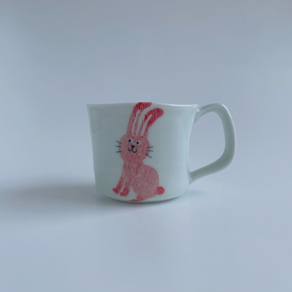 ウサギさん　マグカップ（小）（子供用食器） 1枚目の画像