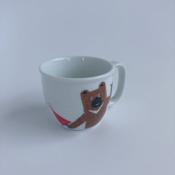 クマさん　ミニマグカップ（子供用食器） 2枚目の画像