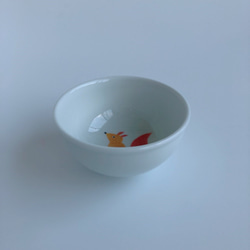 【再販】リスさん　飯碗（子供用食器） 3枚目の画像