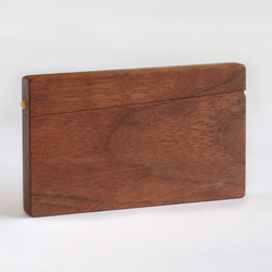 木製カードケース／磁石式／ウォールナット 3枚目の画像