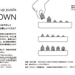 木の家をつまむパズル「TOWN（タウン）」クルミ 4枚目の画像