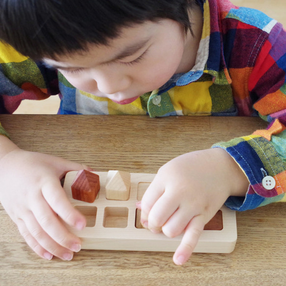 木の家をつまむパズル「TOWN（タウン）」クルミ 10枚目の画像