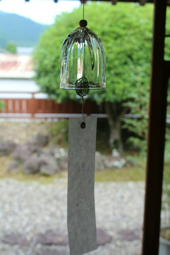 受注生産／ガラス風鈴 海つ音（わたつね）【釣鐘型】 風鈴 とー