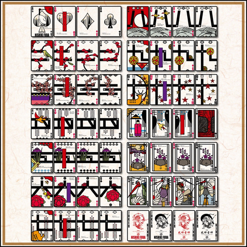 トランプ、花札、株札として遊べるプレイングカード 56枚入り その他