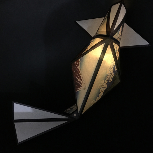 紙模型套件燈籠錦鯉成為日本紙燈罩（來吧）冨岳三十六景 - 山下Hakuu 第2張的照片