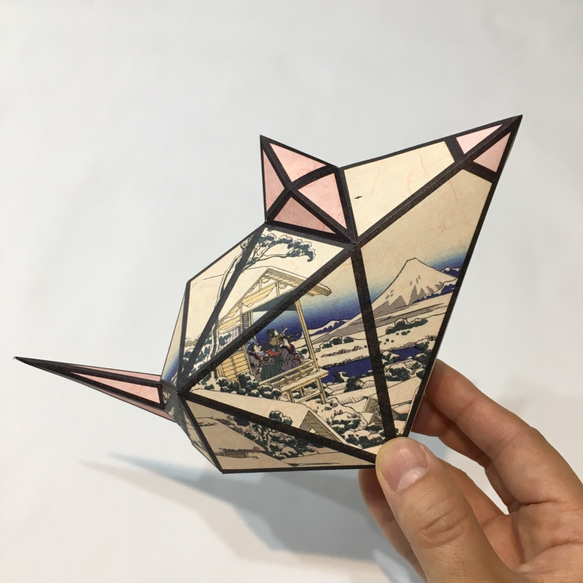 成為日本紙燈罩紙工藝套件燈籠Nishikinezumi（RAT）冨岳三十六景 -  TsubutekawayukinoDan 第2張的照片