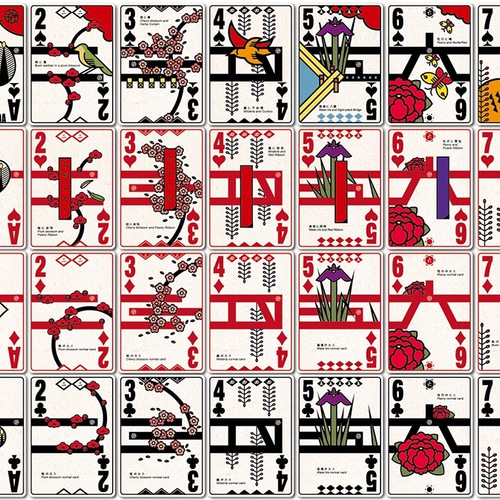 NEW！プラスチック製】トランプ、花札、株札として遊べるプレイング