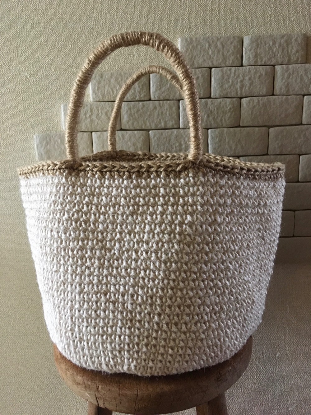 ＋＋受注製作＋＋  かごバッグ FUCHIDORI 麻ひも23色