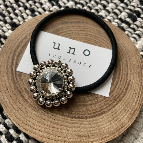 押し花 アリッサム ヘアゴム  ポニーフック１点790円 押し花 アリッサム ヘアゴム ポニーフック1点790円 ヘアゴム