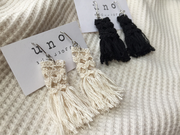 import Spain tassel ピアス・イヤリング 3枚目の画像