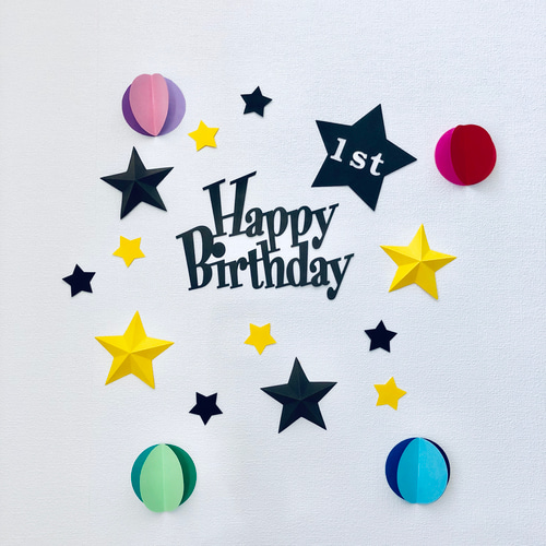 オーダー受付中 誕生日 飾り 壁面 誕生日 壁面飾り 雑貨・その他 handmade_afksr 通販 10438409｜Creema