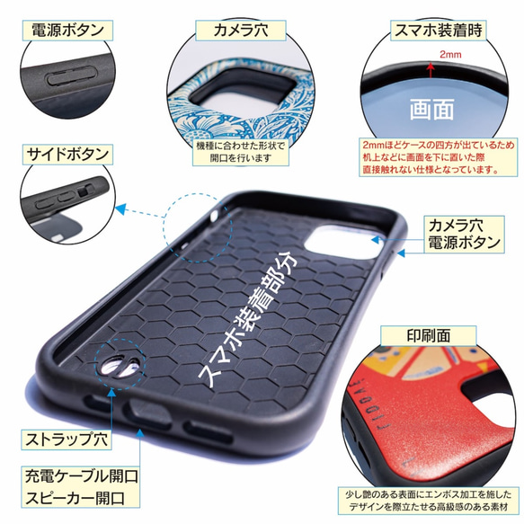 【 マッチラベル 折り鶴 】スマホケース グリップケース 全機種対応 絵画 iPhone12 mini 12Pro レト 3枚目の画像