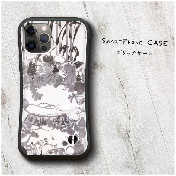 【 伊藤若冲 果蔬涅槃図 】スマホケース グリップケース 全機種対応 絵画 iPhone12 pro XR iPhone 1枚目の画像