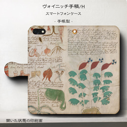 iPhone11/名作絵画『ヴォイニッチ手稿/デザインH』スマホケース手帳型