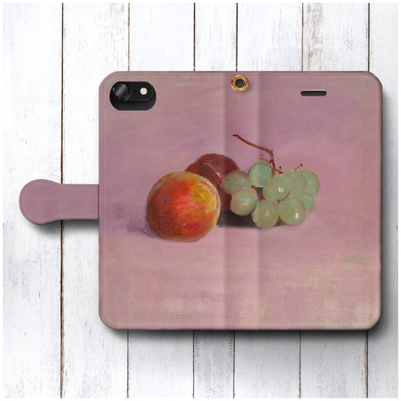 【オディロン ルドン 果物のある静物】スマホケース手帳型 全機種対応 絵画 iPhone11 iPhoneXR Ga 1枚目の画像