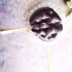 パステルイエローリボンの丸いリングピロー 5枚目の画像