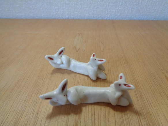 箸置き ウサギ 3枚目の画像