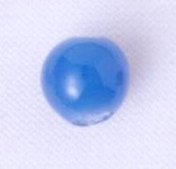 トンボ玉無地６ｍｍ　６個セット（ブルー） 2枚目の画像