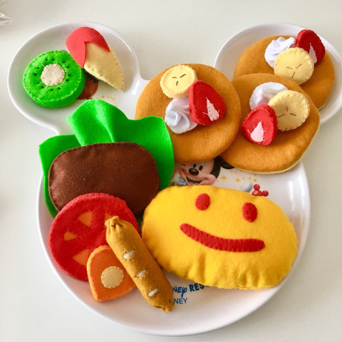 送料無料】フェルトおこさまランチ/おままごと/お子様ランチ/フェルト