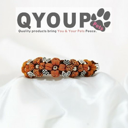 パラコード犬用首輪〈Lサイズ：35～38cm〉 ParaWan combi Fleurs Glen