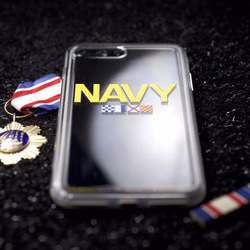 深色iPhone X / iPhone 8 plus 戰艦世界『Navy海軍手機殼』超耐摔浮雕手機殼 I AM I 第5張的照片