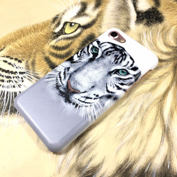 iPhone 8/8プラス特許SUICA PASMOカード電話シェル[王] 3Dステレオサウンド雪の虎の救済は、私がI AM 6枚目の画像