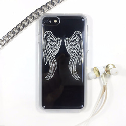 iPhone X / iPhone 8/8プラス特別なシリーズ「天使の翼」スーパー耐久リリーフ電話ケースIは、I AM 1枚目の画像