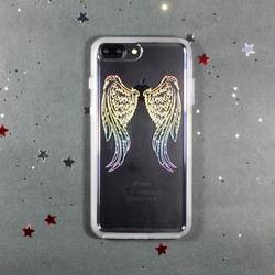 iPhone X / iPhone 8 / 8 plus 系列專用『彩虹天使之翼』超耐摔浮雕手機殼 I AM I 第1張的照片