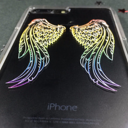 iPhone X / iPhone 8 / 8 plus 系列專用『彩虹天使之翼』超耐摔浮雕手機殼 I AM I 第3張的照片