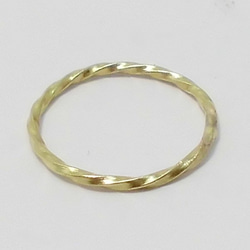 【送料無料！】M (Mini Twist Brass ring) 2枚目の画像