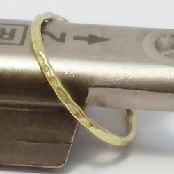 【送料無料！】HB (Hammered Brass ring) 2枚目の画像
