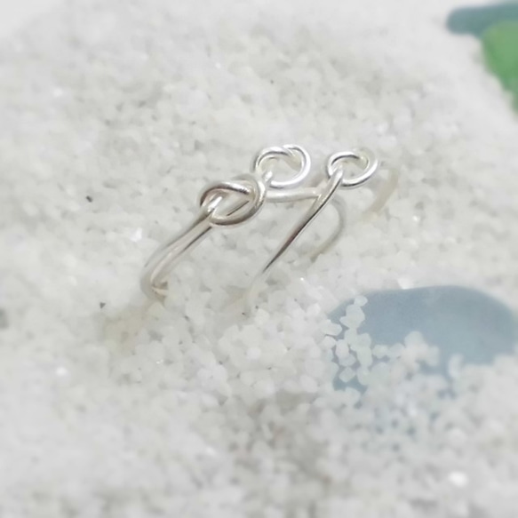 【送料無料！】LKS (Love Knot Silver Rings) 4枚目の画像