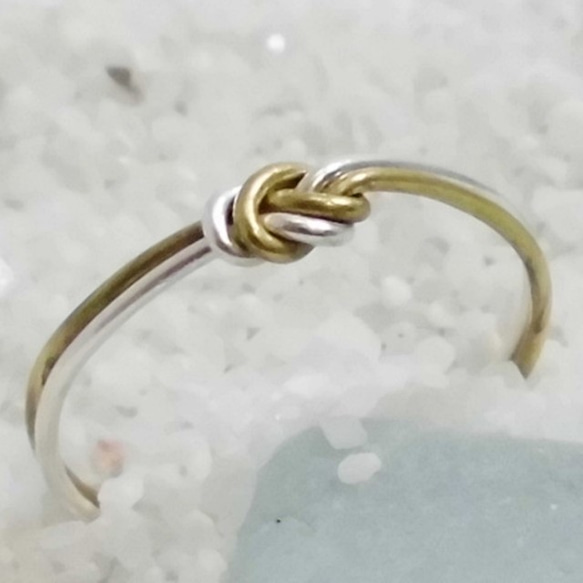 【送料無料！】KSB (Knot Silver Brass Rings) 5枚目の画像