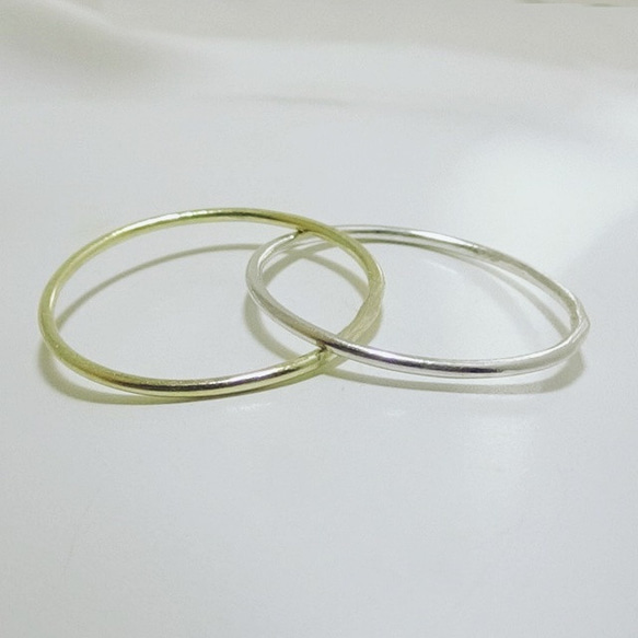 【送料無料！】ABS (A Simple Brass Silver ring) 4枚目の画像