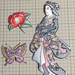 着物  刺繍 ワッペン アクセサリー 5枚目の画像