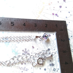 petit square necklace ～ ネックレス スワロフスキー 4枚目の画像