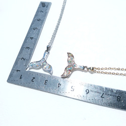 dolphin's tail necklace ～ ネックレス イルカ ラインストーン 2枚目の画像