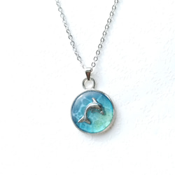 海の精霊 ～ dolphin necklace ネックレス ペンダント 2枚目の画像