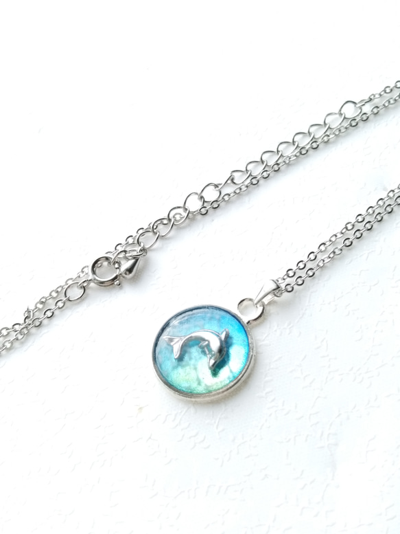 海の精霊 ～ dolphin necklace ネックレス ペンダント 3枚目の画像