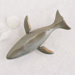 シロナガスクジラ （木 動物 鯨 置物 blue whale / wood / animal / figurine ） 2枚目の画像