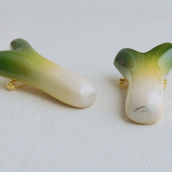 おネギのブローチ【ラッピング付】 Brooch of Japanese leek 4枚目の画像