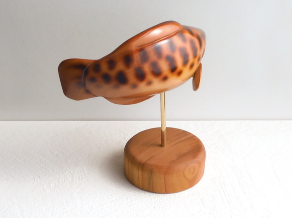 ライギョ  ( 木 魚 snakehead / fish / wood animal figurine ) 3枚目の画像