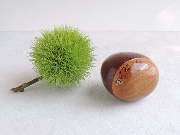 けやきの栗  wooden chestnut 4枚目の画像