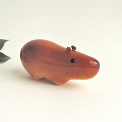 カピバラ （木・動物・置物） Capybara / wooden animal / figurine 5枚目の画像