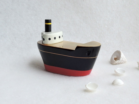 タンカー（ 木 船 置物 / ship / tanker / wood / figurine ) 2枚目の画像