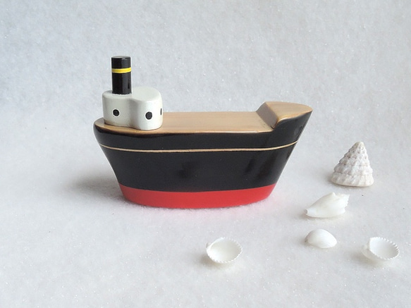 タンカー（ 木 船 置物 / ship / tanker / wood / figurine ) 4枚目の画像