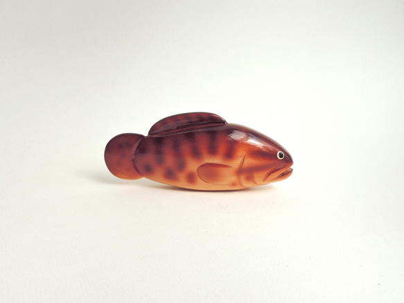 ライギョ ミニ ( 木 魚 置物 snakehead / fish / wood animal / figurine ) 3枚目の画像